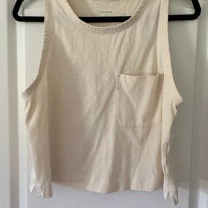 Everlane Premium Weight Cropped Pocket Tank